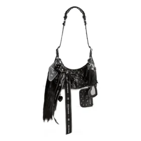 Geantă de umăr Le Cagole Collector Xs cu strasuri „Negru” 6713092AASO1000