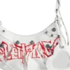 Geantă de umăr Le Cagole Xs DIY Metal „White” 6713092AAXE9066