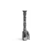 Geantă de umăr Le Cagole Xs metalizată „Silver” 7716700GT3Y8103