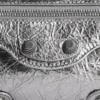Geantă de umăr Le Cagole Xs metalizată „Silver” 7716700GT3Y8103