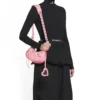 Geantă de umăr Le Cagole Xs „Pink” 6713091VG9Y5812