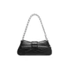 Geantă de umăr Lindsay Small cu imprimeu de crocodil „Negru” 701141210C91000