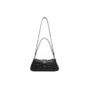 Geantă de umăr Lindsay Small cu imprimeu de crocodil „Negru” 701141210C91000