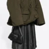 Geantă de umăr Lindsay Small cu imprimeu de crocodil „Negru” 701141210C91000