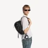 Geantă de umăr pentru femei Le Cagole, model mic, negru