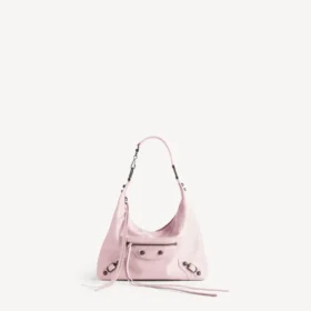 Geantă hobo Le City pentru femei, model mic, în nuanța petal pink