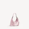 Geantă hobo Le City pentru femei, model mic, în nuanța petal pink