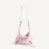 Geantă hobo Le City pentru femei, model mic, în nuanța petal pink