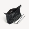 Geantă hobo Le City pentru femei, model mic, negru