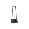 Geantă Le Cagole Xs cu clapă și piercinguri „Black” 7190822AAE31000