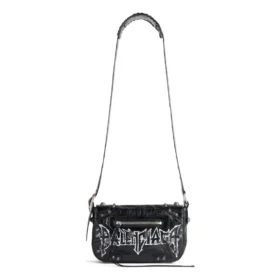 Geantă Le Cagole Xs cu clapetă și accesorii metalice „Negru” 7190822AAXD1000