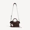 Geantă Le City Bag Mini pentru femei, în nuanța espresso deschis