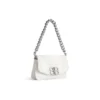Geantă mică cu clapă Bb Soft „Optic White” 7485982AAIY9001