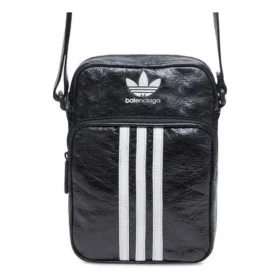 Geantă mică de umăr Balenciaga x adidas „Black White” 721850210M41091