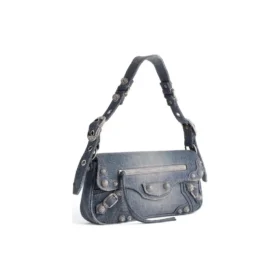 Geantă mică de umăr Le Cagole din denim „Albastru” 7716402109U4715