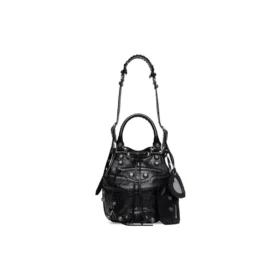 Geantă mică tip bucket Le Cagole „Black” 7024321VG9Y1000