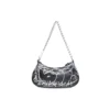 Geantă mini Le Cagole cu lanț și graffiti „Black” 695814210G61090