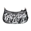 Geantă mini Le Cagole cu lanț și graffiti „Black” 695814210G61090