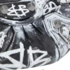 Geantă mini Le Cagole cu lanț și graffiti „Black” 695814210G61090