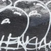 Geantă mini Le Cagole cu lanț și graffiti „Black” 695814210G61090