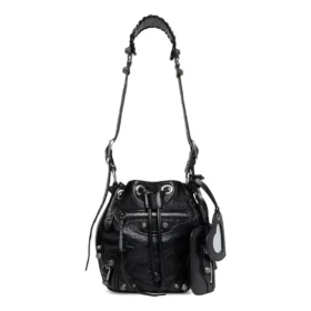 Geantă tip bucket Le Cagole Xs „Black” 7024311VG9Y1000
