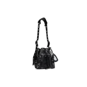 Geantă tip bucket Le Cagole Xs „Black” 7024311VG9Y1000