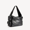 Geantă tip sling Superbusy mare, de culoare neagră