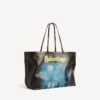 Geantă tote mare pentru femei, model select, în negru/galben