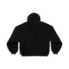 Haină de exterior cu glugă și fermoar, hanorace oversized „Black” 768694TKQ261000
