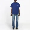 Hanorac Balenciaga pentru bărbați, cu imprimeu de Political Campaign, mânecă scurtă, albastru regal 508203TAV444540