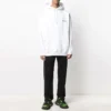 Hanorac casual cu glugă Balenciaga pentru bărbați, din bumbac pur, alb 570811TJV859040