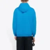 Hanorac cu glugă și mâneci lungi pentru bărbați Balenciaga FW21 cu logo, albastru 570811TIV557560