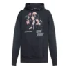 Hanorac cu glugă și mâneci lungi pentru bărbați Balenciaga Speedhunters Boysband cu imprimeu, albastru marin 541873TCV371055