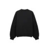 Hanorac cu glugă și șnur pentru bărbați Balenciaga SS21, cu gaură mare, guler rotund și mâneci lungi, negru 641654TJVI71070