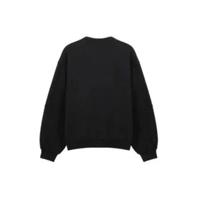 Hanorac cu glugă și șnur pentru bărbați Balenciaga SS21, cu gaură mare, guler rotund și mâneci lungi, negru 641654TJVI71070