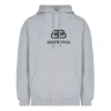 Hanorac cu glugă pentru bărbați Balenciaga cu imprimeu logo, gri 570811THV781300