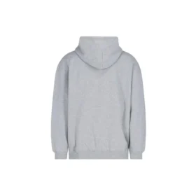 Hanorac cu glugă pentru bărbați Balenciaga cu imprimeu logo, gri 570811THV781300