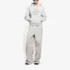 Hanorac cu glugă „Shrunk” din colecția SS21 Fashion Week, gri 657683TKV852984
