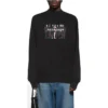 Hanorac cu guler rotund Balenciaga original „Negru” 652981TIVA21000