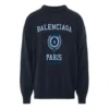 Hanorac cu guler rotund College Crest „Navy” 696226T32394640