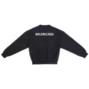 Hanorac cu guler rotund, croială regular „Black” 697869TMVF51070