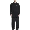 Hanorac cu guler rotund, croială regular „Black” 697869TMVF51070