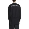 Hanorac cu guler rotund, croială regular „Black” 697869TMVF51070