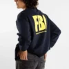 Hanorac cu guler rotund FBI „Bleu marine/Galben” 676629TLVH14265