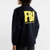 Hanorac cu guler rotund FBI „Bleu marine/Galben” 676629TLVH14265