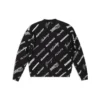 Hanorac cu guler rotund și imprimeu cu logo pe toată suprafața „Black White” 724858T16651070