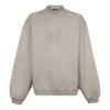 Hanorac cu guler rotund și logo brodat „Beige” 656999-TKV74-2966
