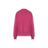 Hanorac cu guler rotund și logo script „Dark Fuchsia” 697869TMVB50507