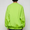 Hanorac cu logo contrastant „Lime” 671125TKVB57072