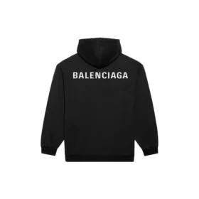 Hanorac cu mâneci lungi pentru bărbați Balenciaga FW21 cu imprimeu logo, negru 600583TIV841070